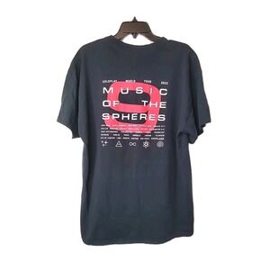 Coldplay Music of the Spheres Double Sided Black Short Sleeve Crew XL Shirt